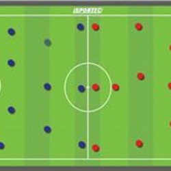 Magnetisch Coachbord Voetbal 90x60cm